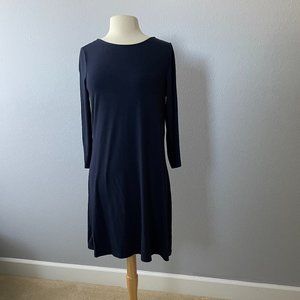 Lilly Pulitzer Navy Blue Ophelia Swing Dress with Fun Back